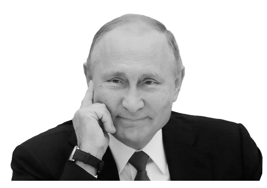 Vladimir Putin smiling